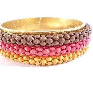 Lee Angel Mesh Enamel Dot Mesh Bangle  NWT $150.00